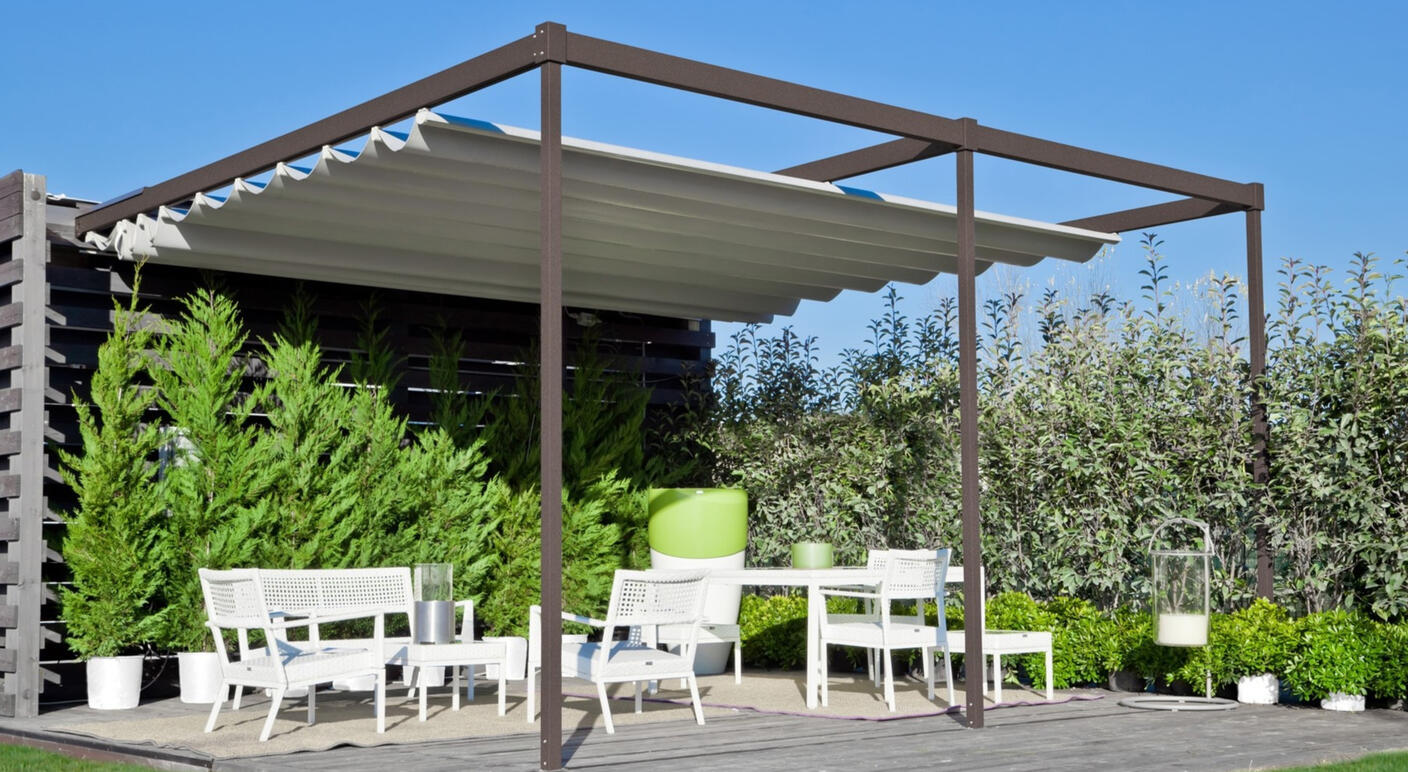 Pergola Océanie - Toile rétractable